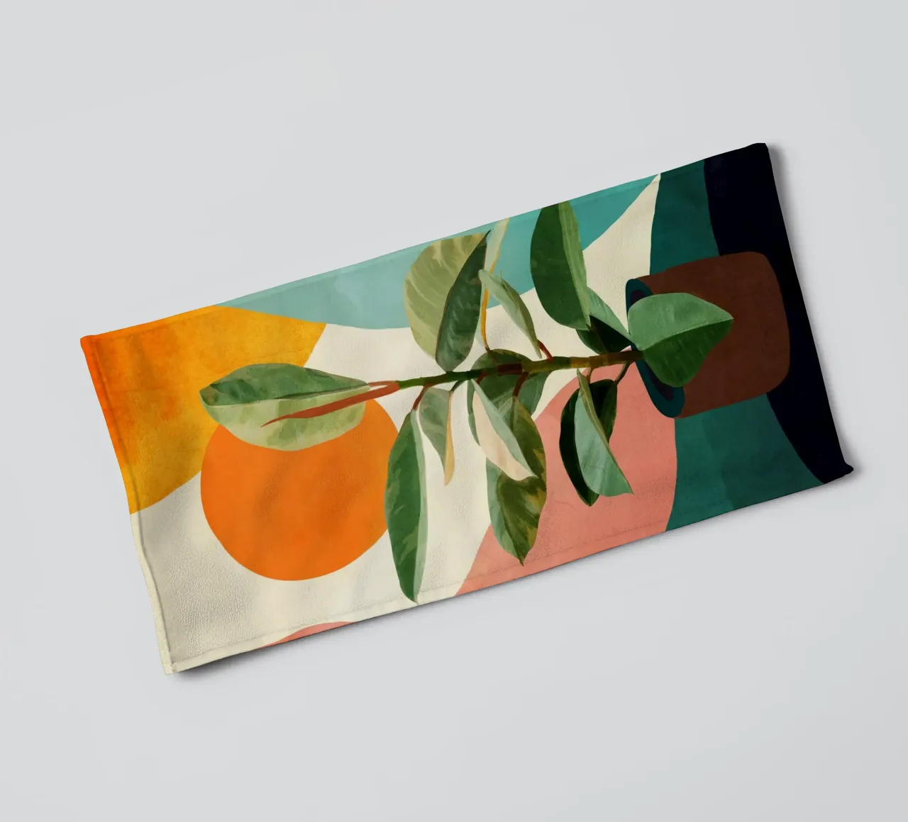 Colorful Ficus 1 asciugamano da bagno da cityart