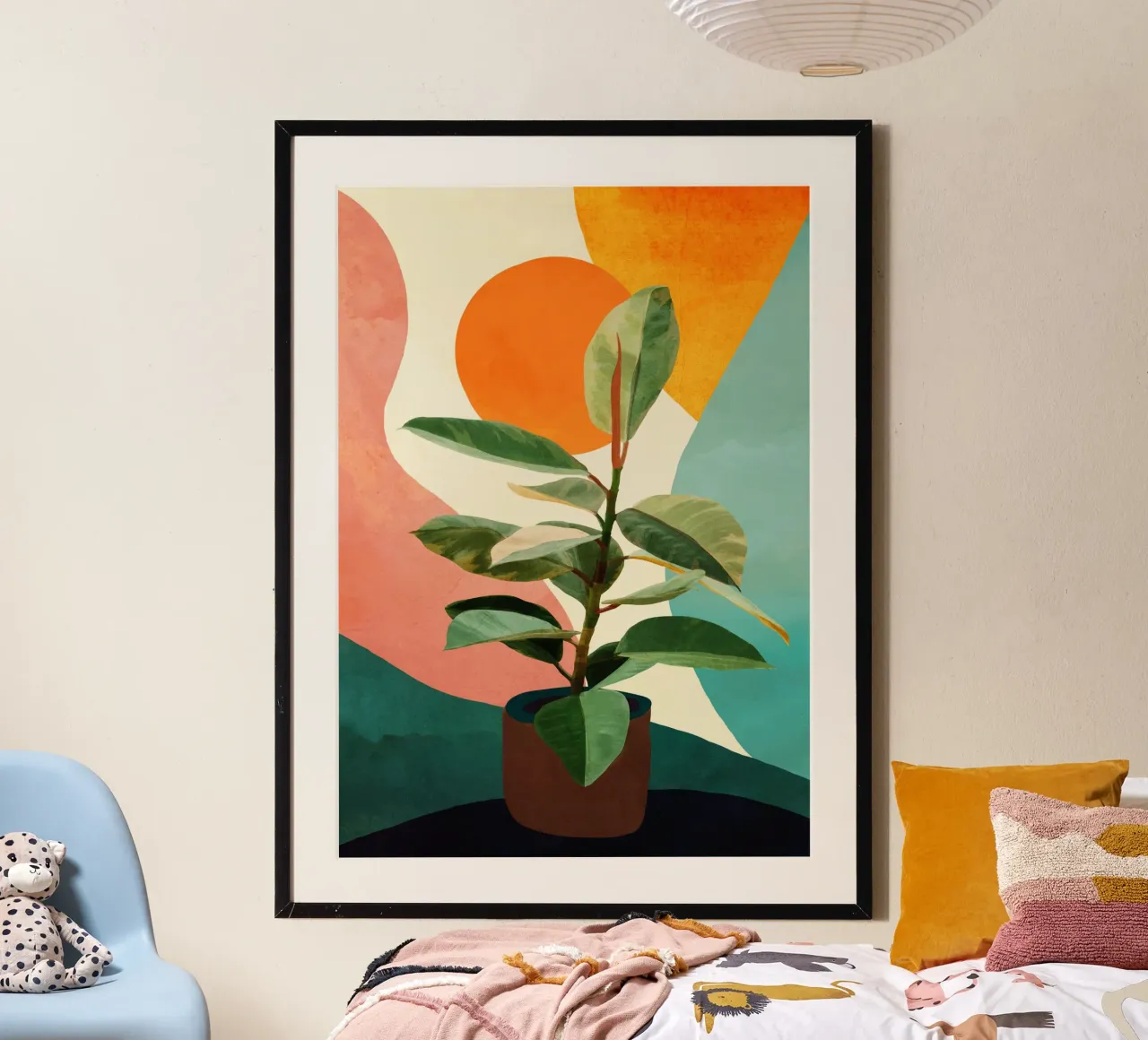 Colorful Ficus 1 carta hahnemühle da cityart