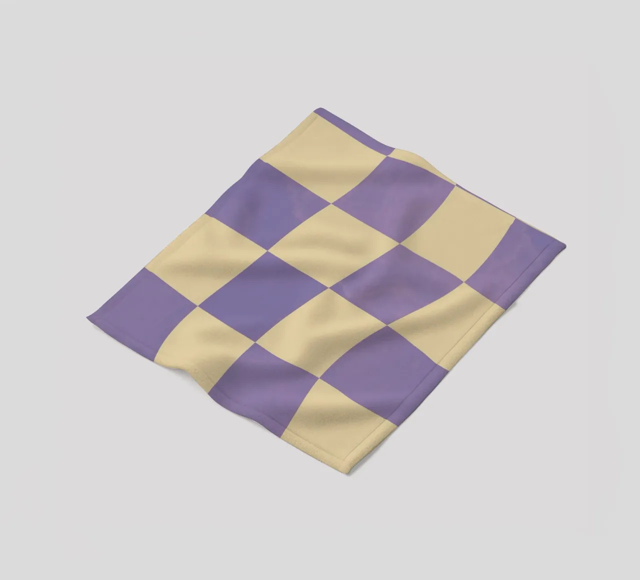 Scacchiera viola e gialla. coperta in pile da Sixmai