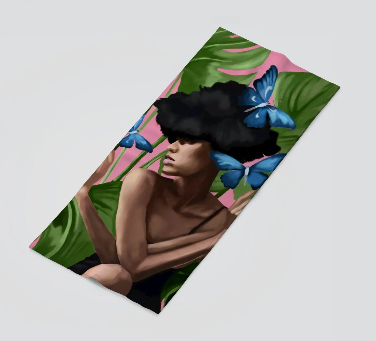 Imagination beach towel by Nadjaa