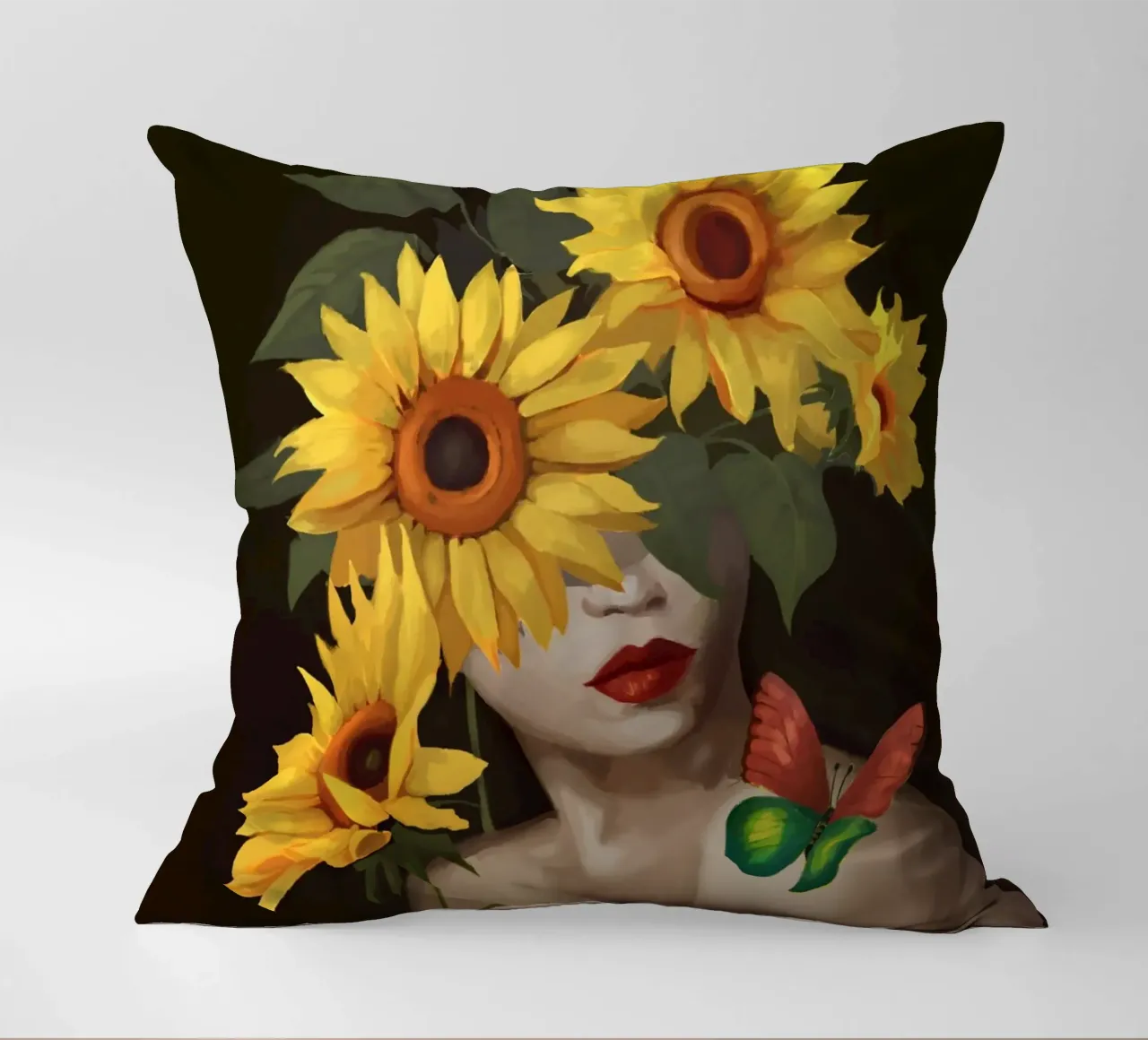 Sunny Disposition decorative cushion by Nadjaa
