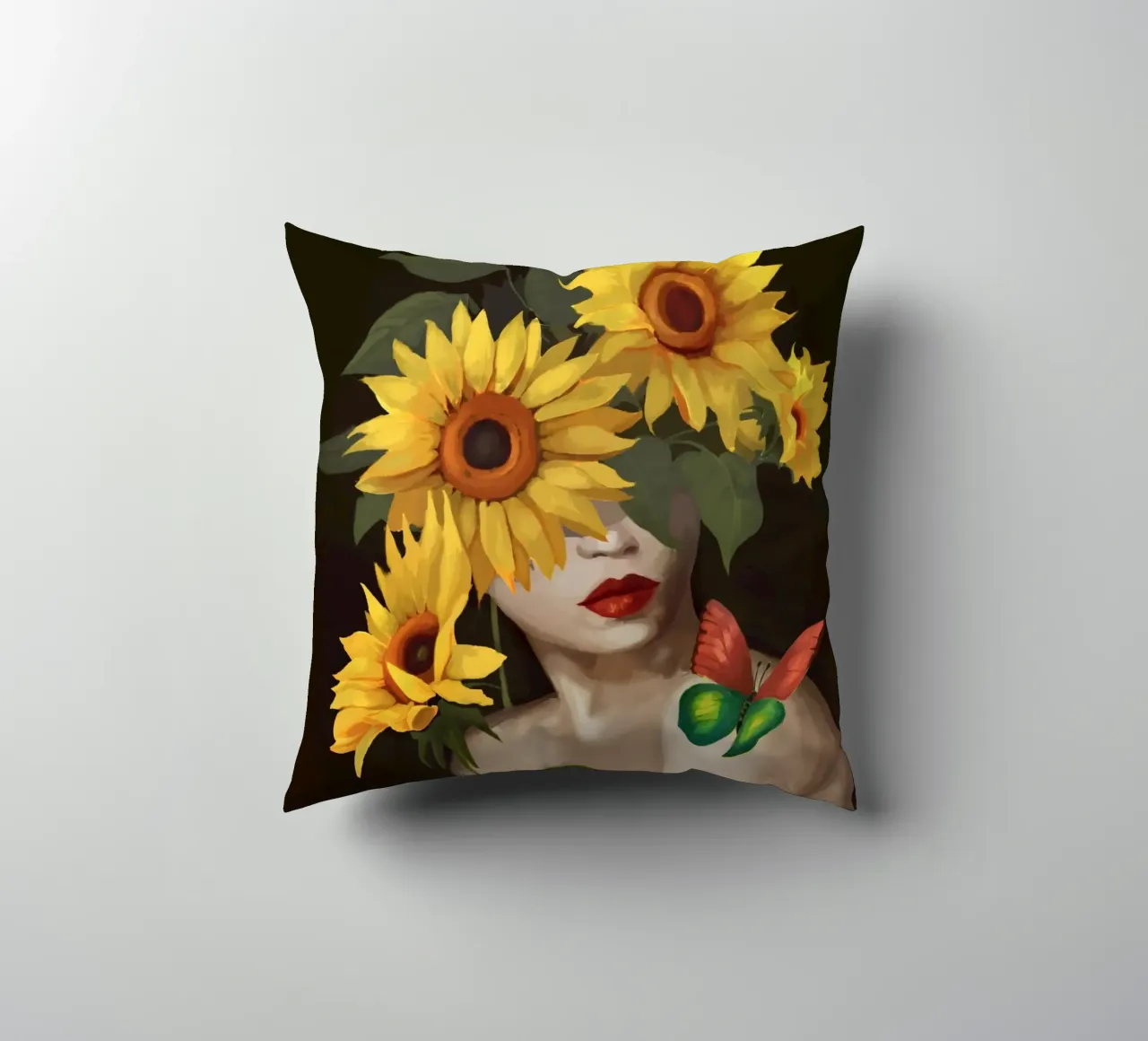 Sunny Disposition decorative cushion by Nadjaa