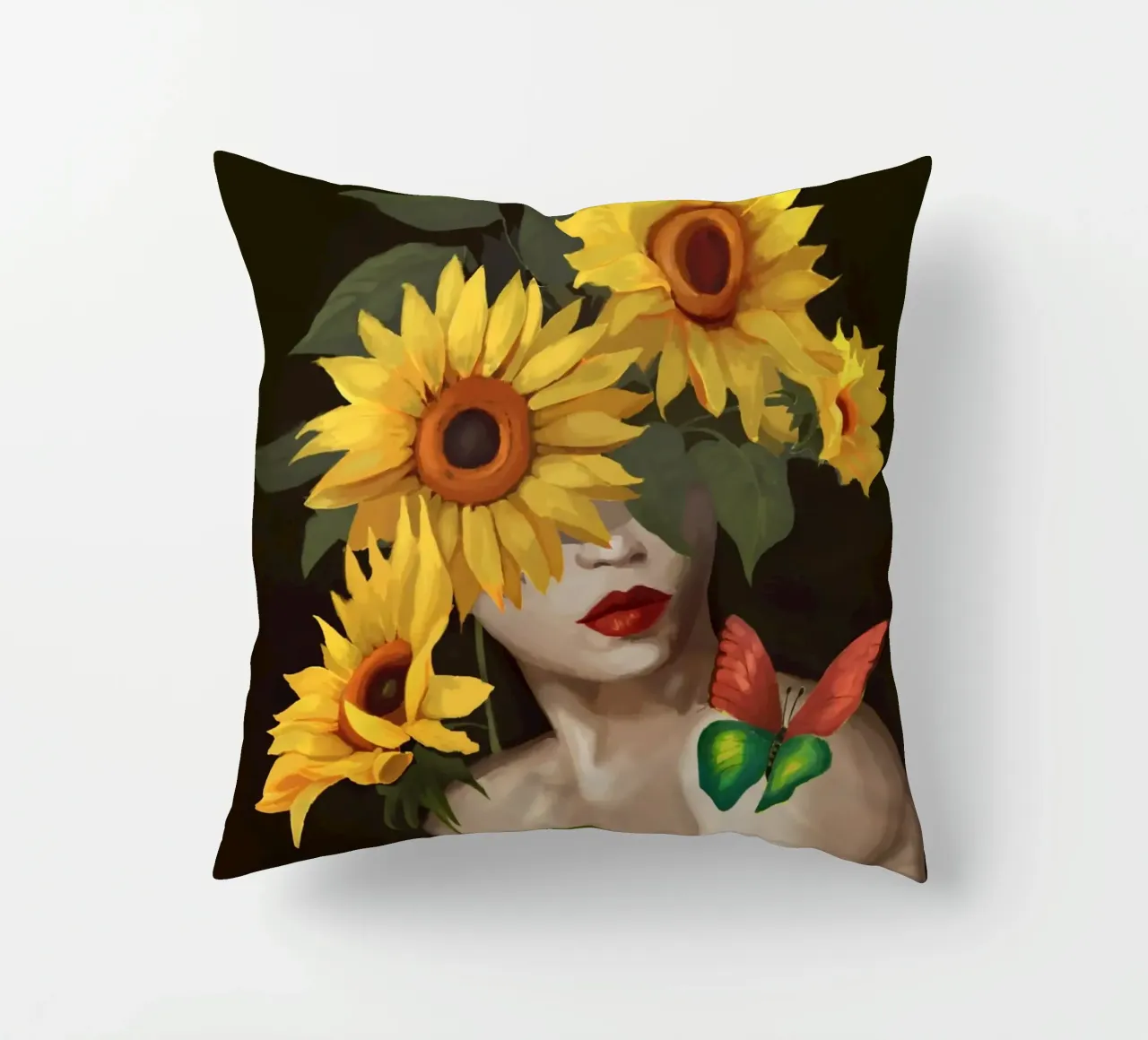 Sunny Disposition decorative cushion by Nadjaa