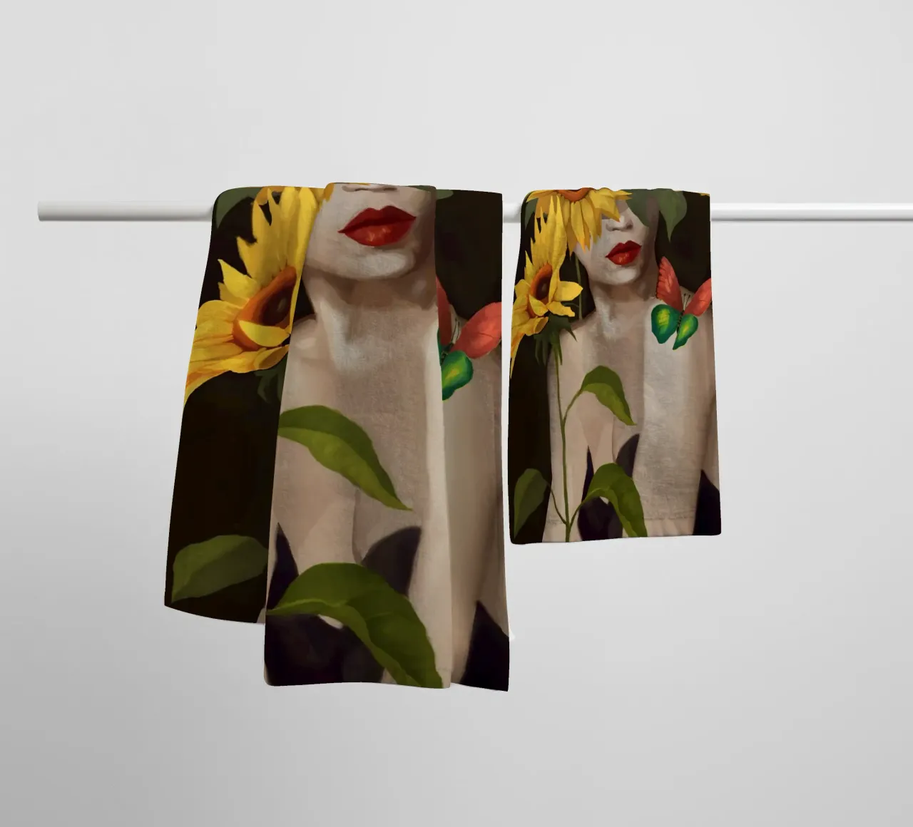 Sunny Disposition towel by Nadjaa