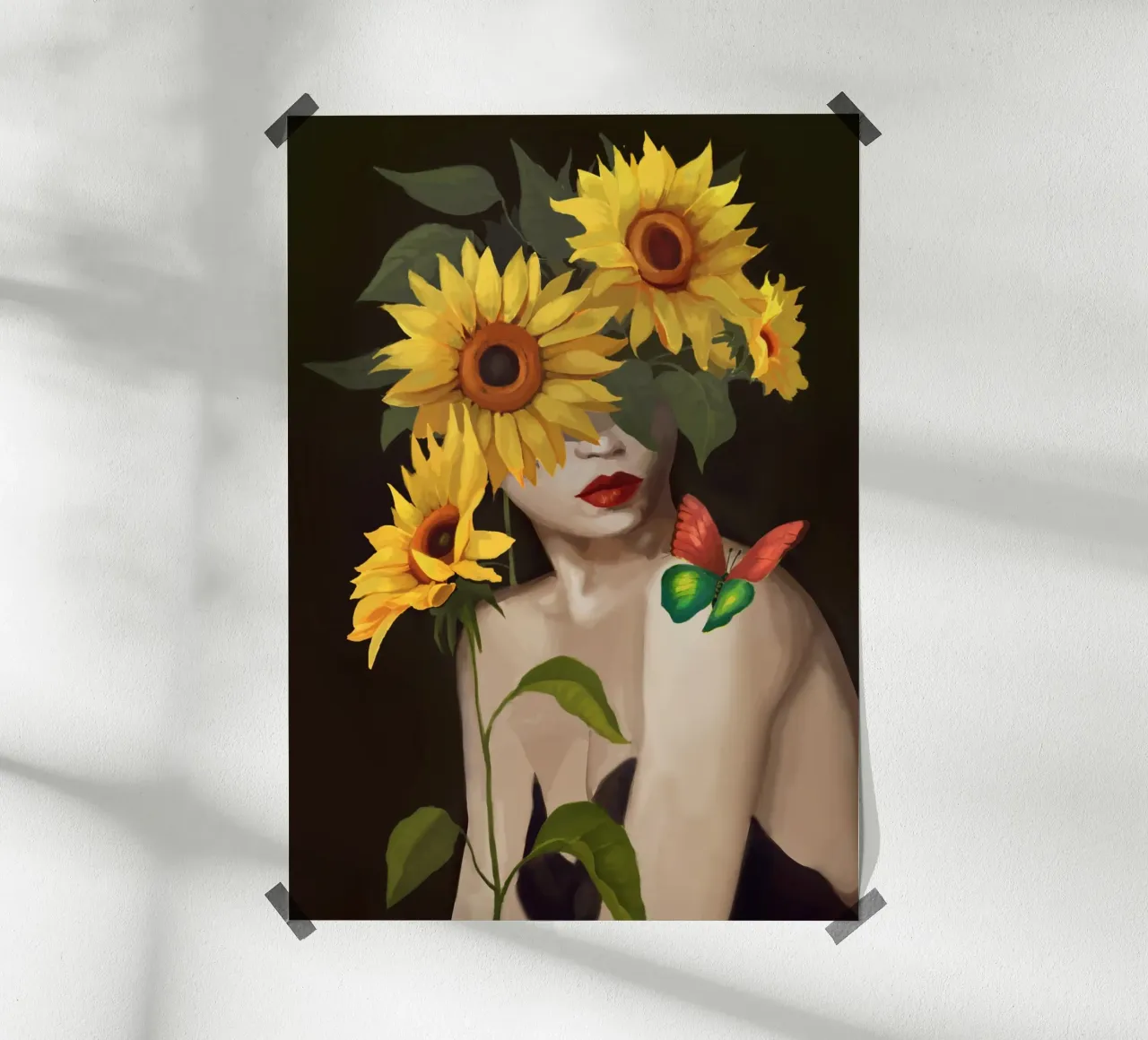 Sunny Disposition poster con telaio in plastica da Nadjaa