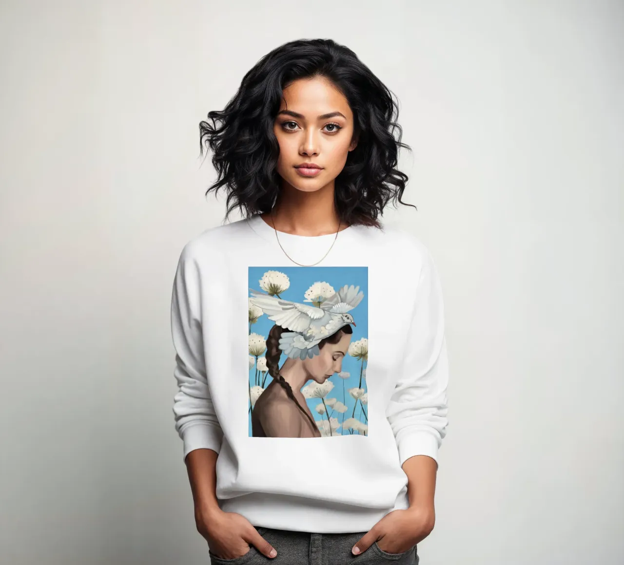 Make a wish sweatshirt by Nadjaa
