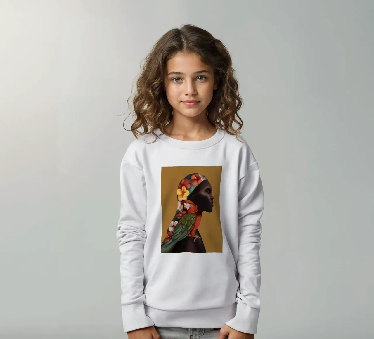 Echoes of Nature 1 kids sweatshirt by Nadjaa