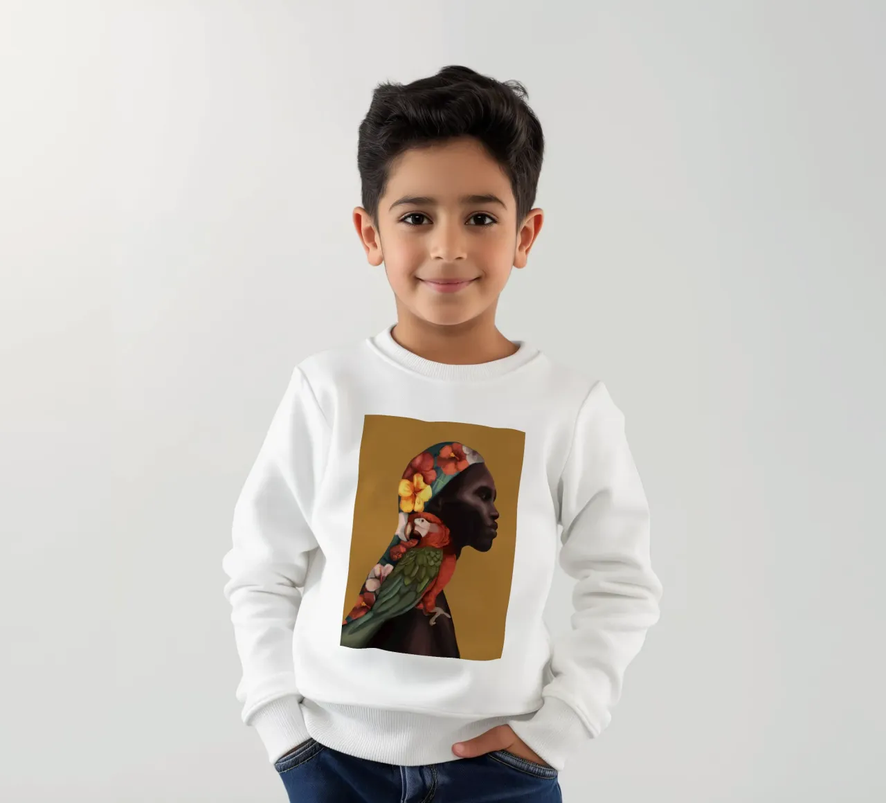 Echoes of Nature 1 kids sweatshirt by Nadjaa