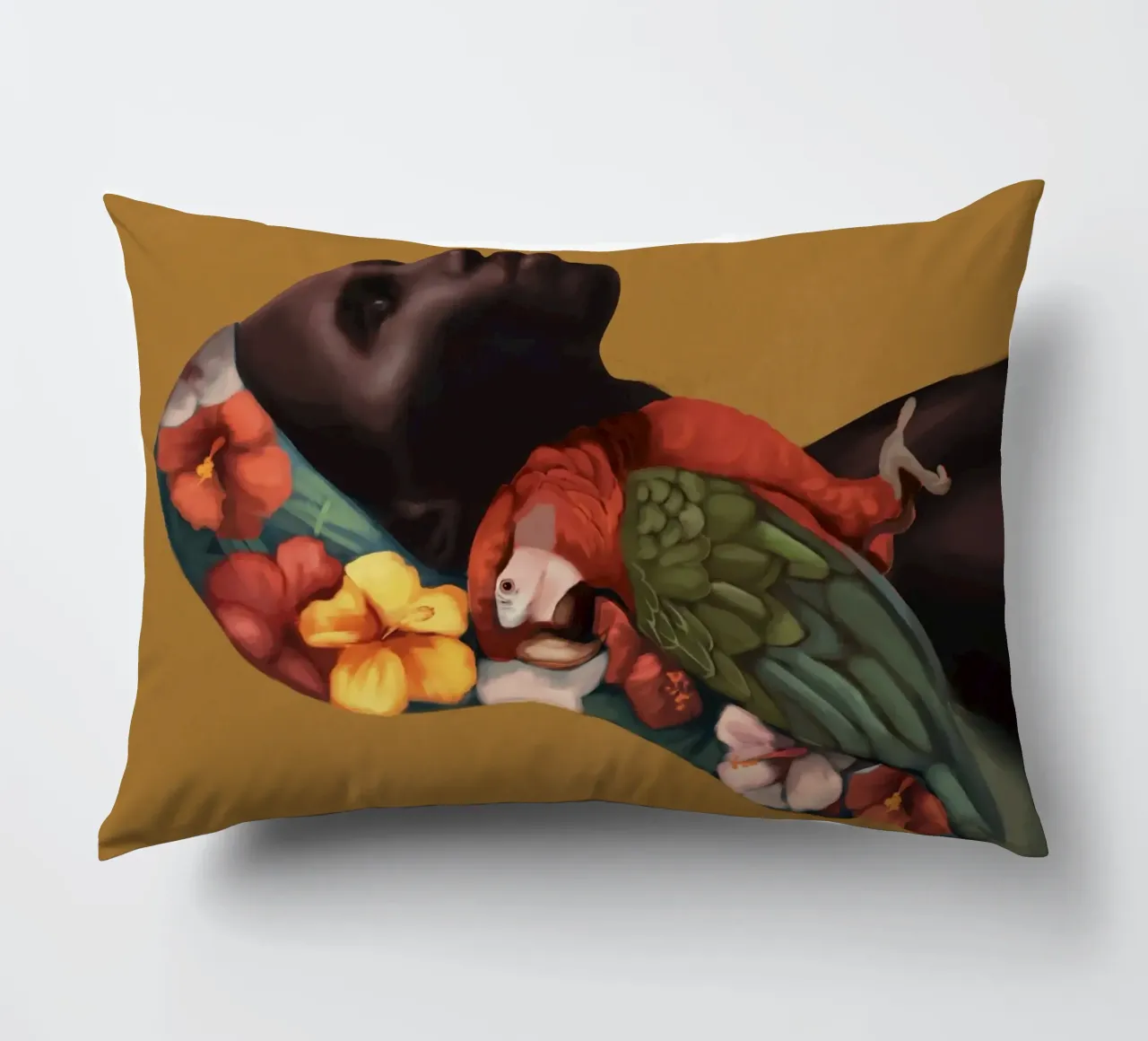 Echoes of Nature 1 decorative cushion by Nadjaa