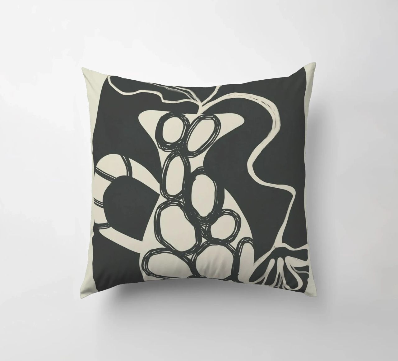 Abstract Botany 1 cuscino da Nadjaa