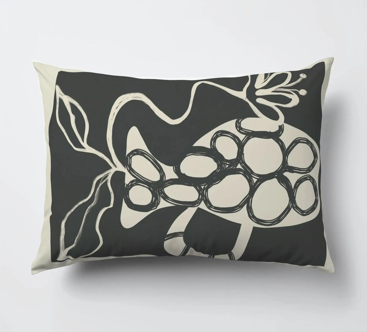 Abstract Botany 1 cuscino da Nadjaa