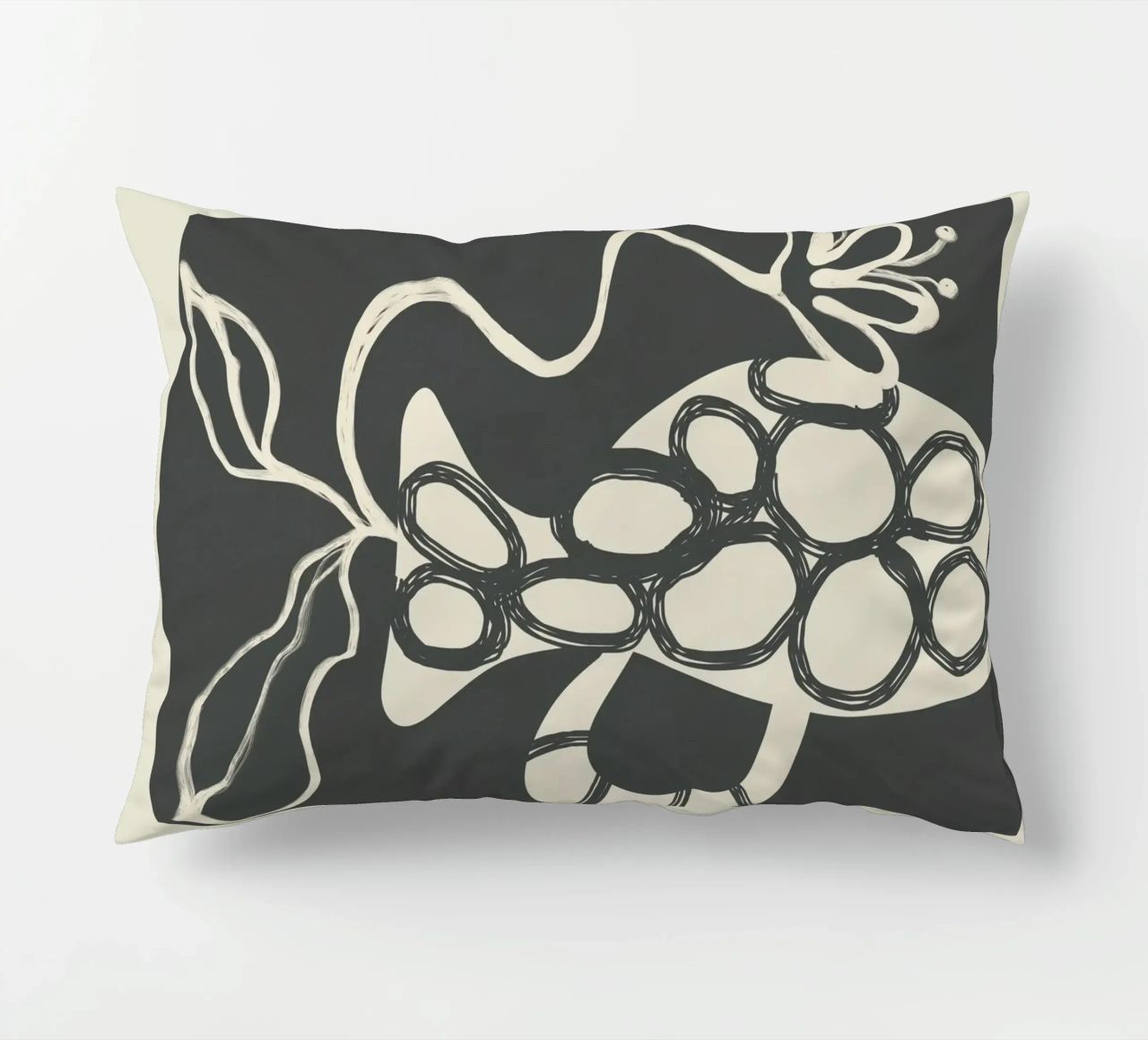 Abstract Botany 1 cuscino da Nadjaa