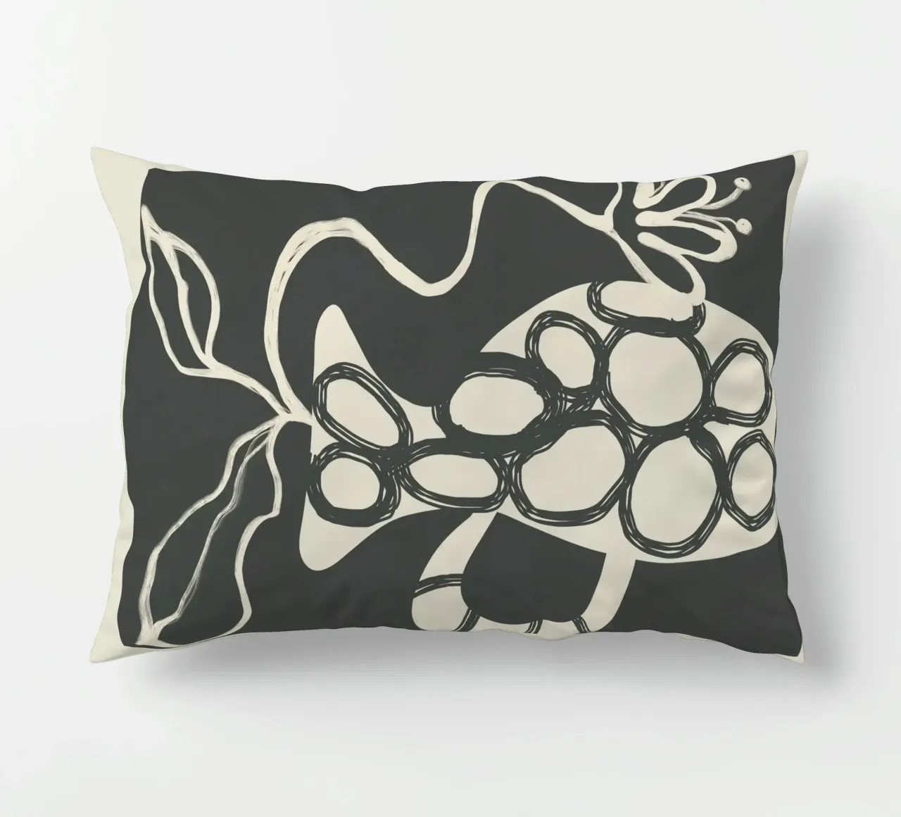 Abstract Botany 1 cuscino da Nadjaa
