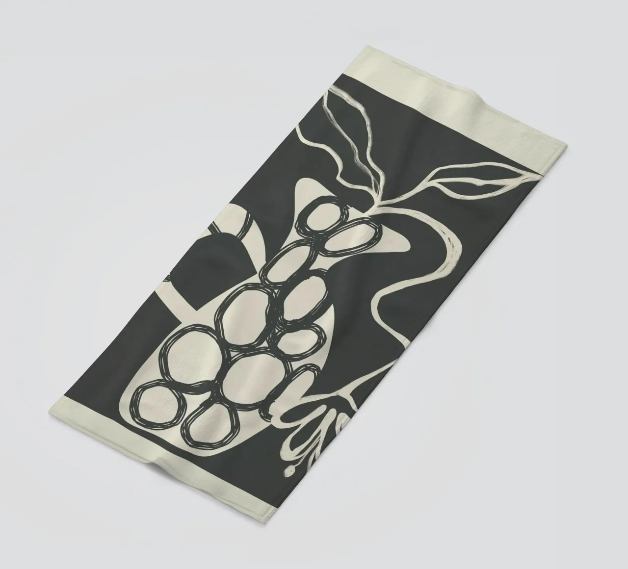 Abstract Botany 1 beach towel by Nadjaa
