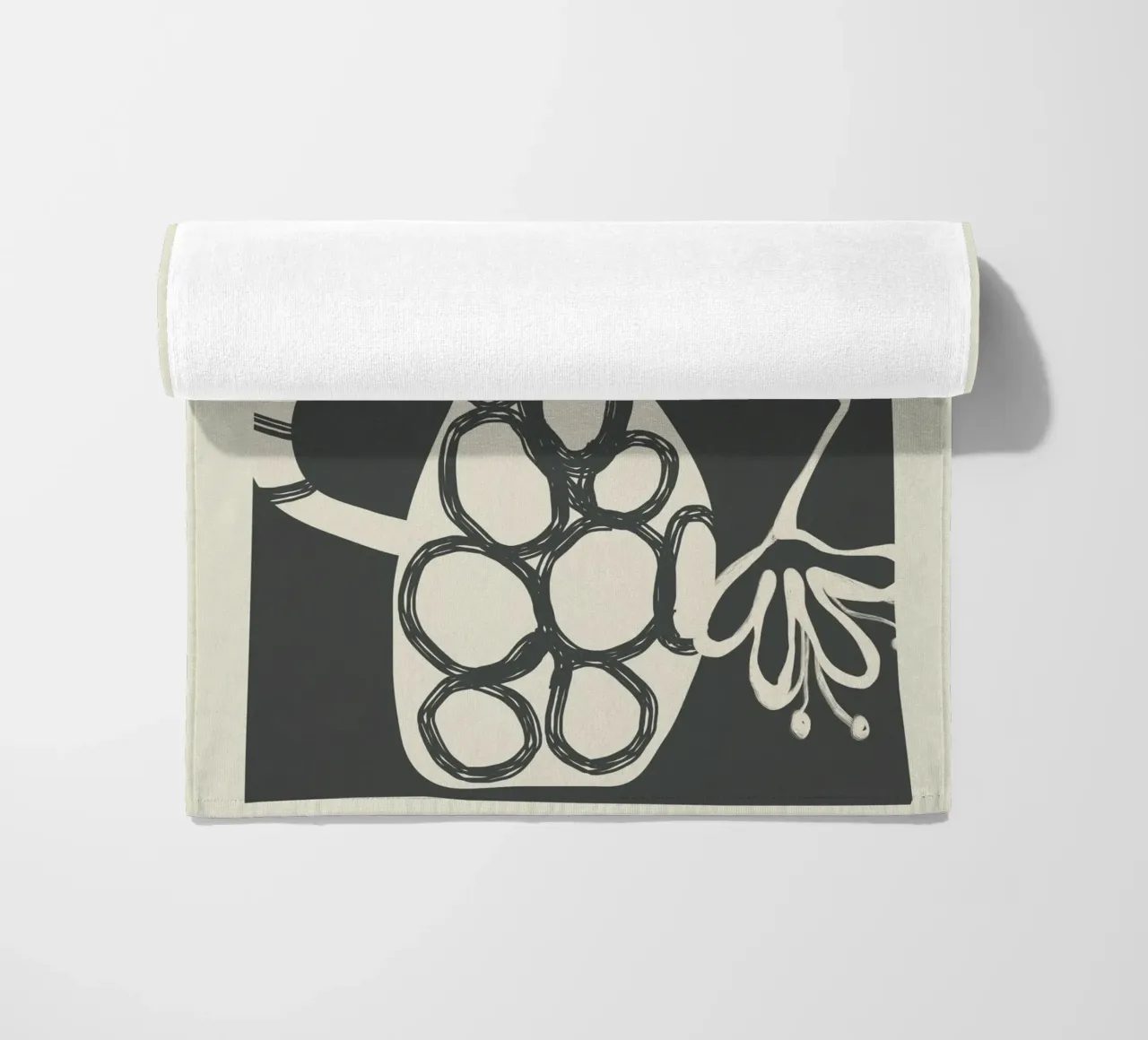 Abstract Botany 1 beach towel by Nadjaa