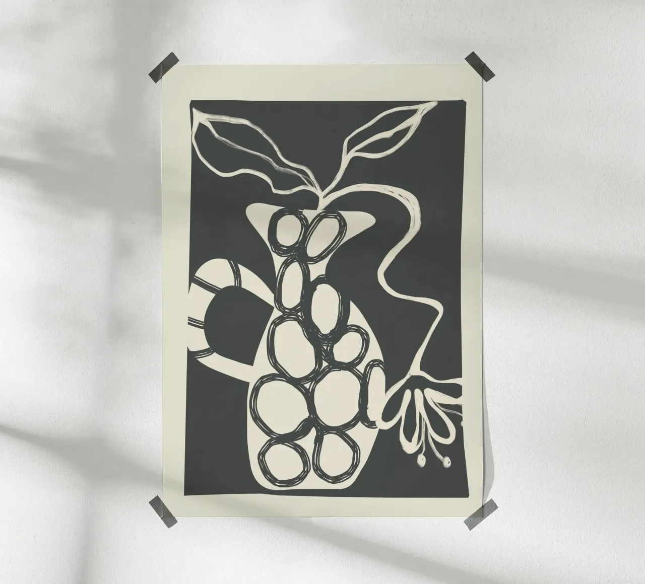 Abstract Botany 1 carta hahnemühle da Nadjaa