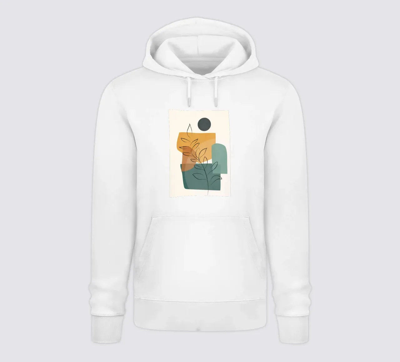 Abstract Branch 01 felpa con cappuccio da Nadjaa