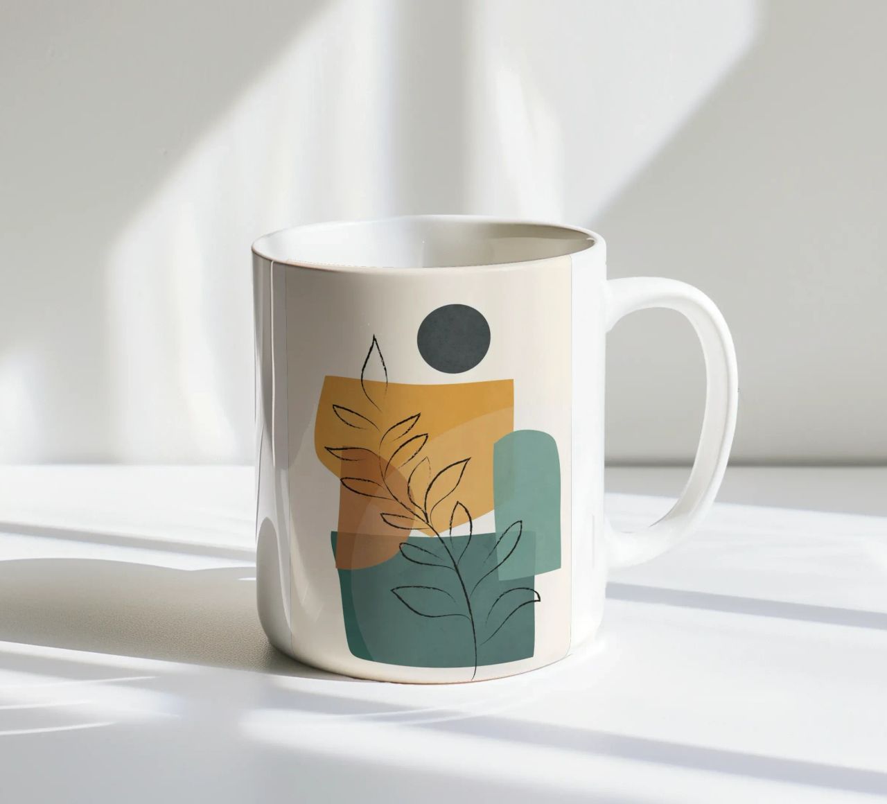 Abstract Branch 01 tazza in ceramica da Nadjaa