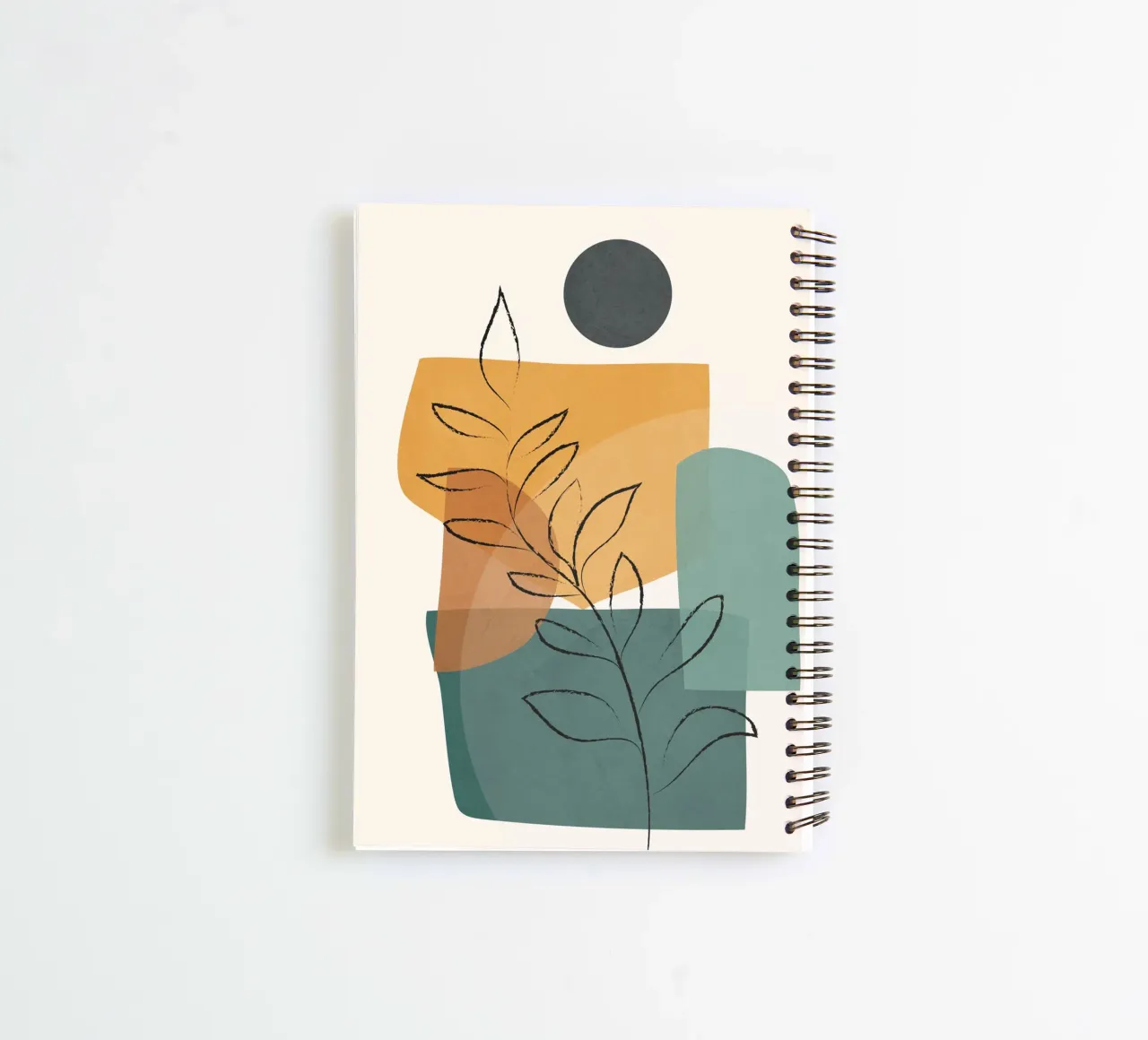 Abstract Branch 01 spiral notebook by Nadjaa