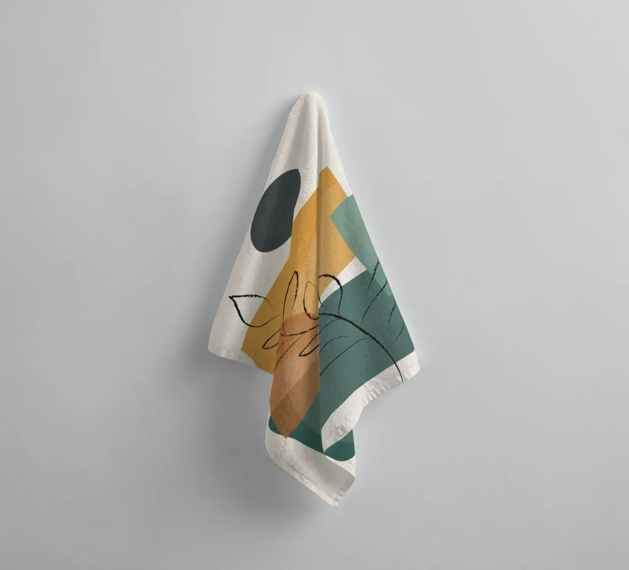 Abstract Branch 01 towel by Nadjaa