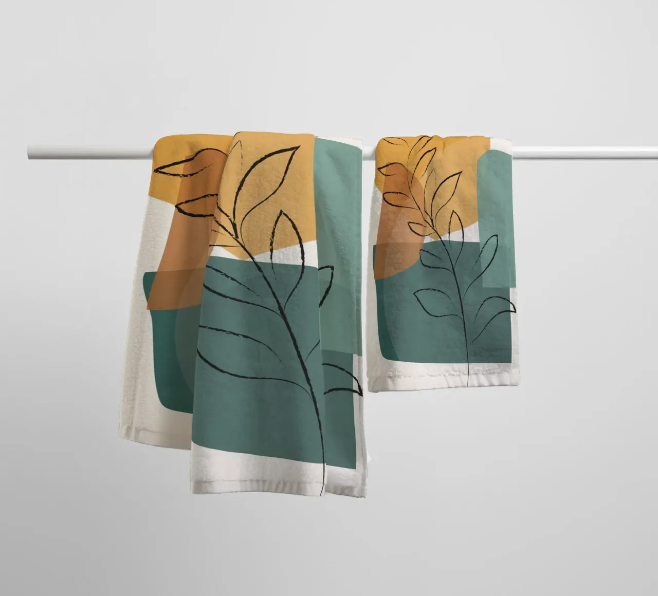 Abstract Branch 01 asciugamano da bagno da Nadjaa