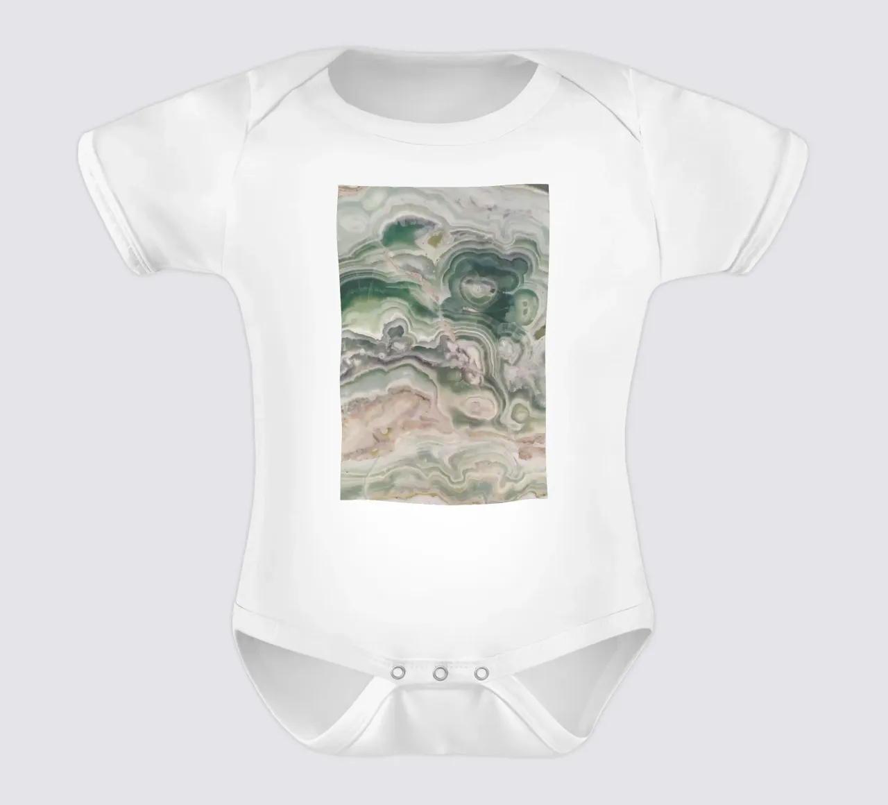 Gray and Gold Agate body neonato maniche corte da cafelab