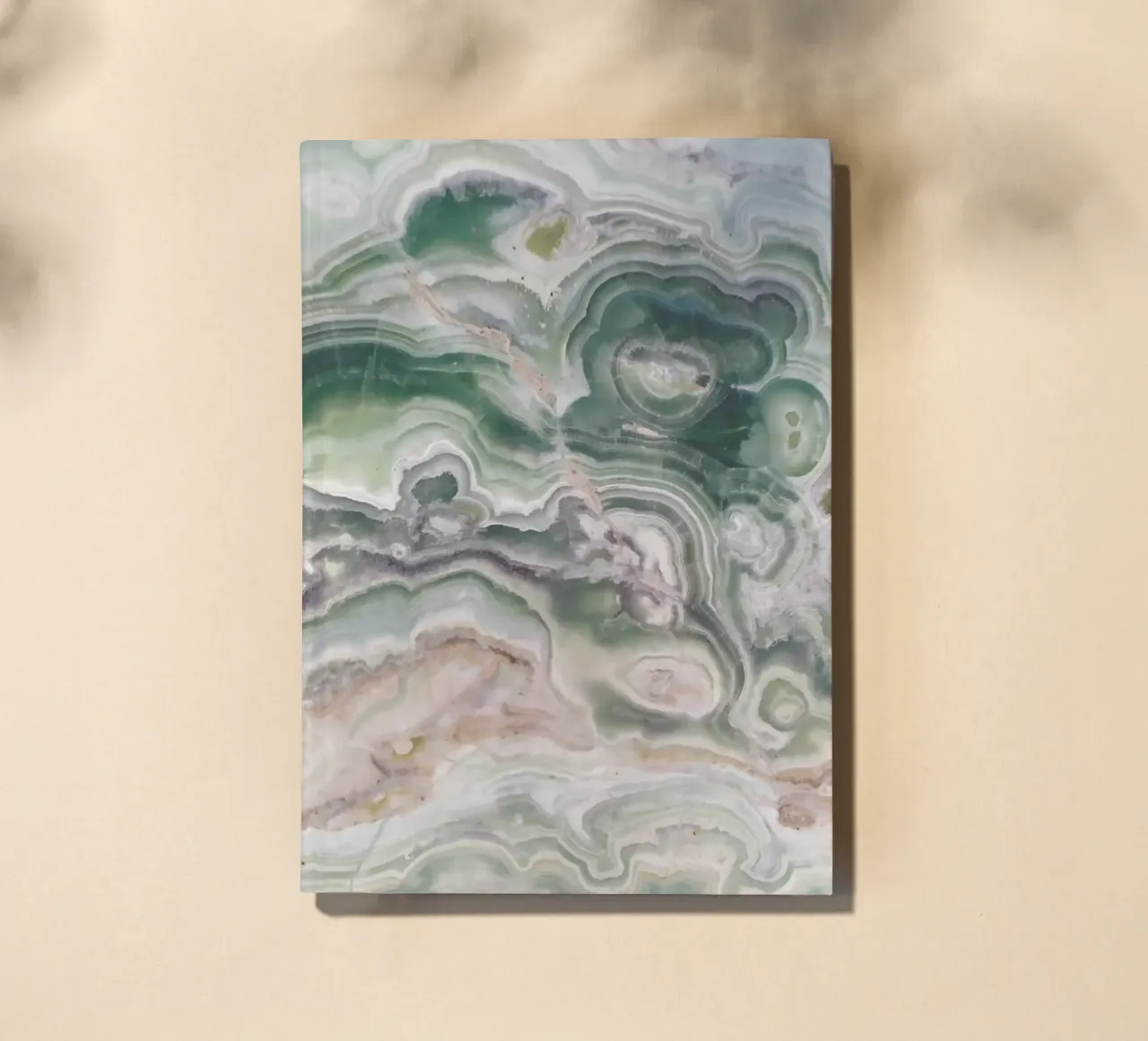 Gray and Gold Agate notebook by cafelab