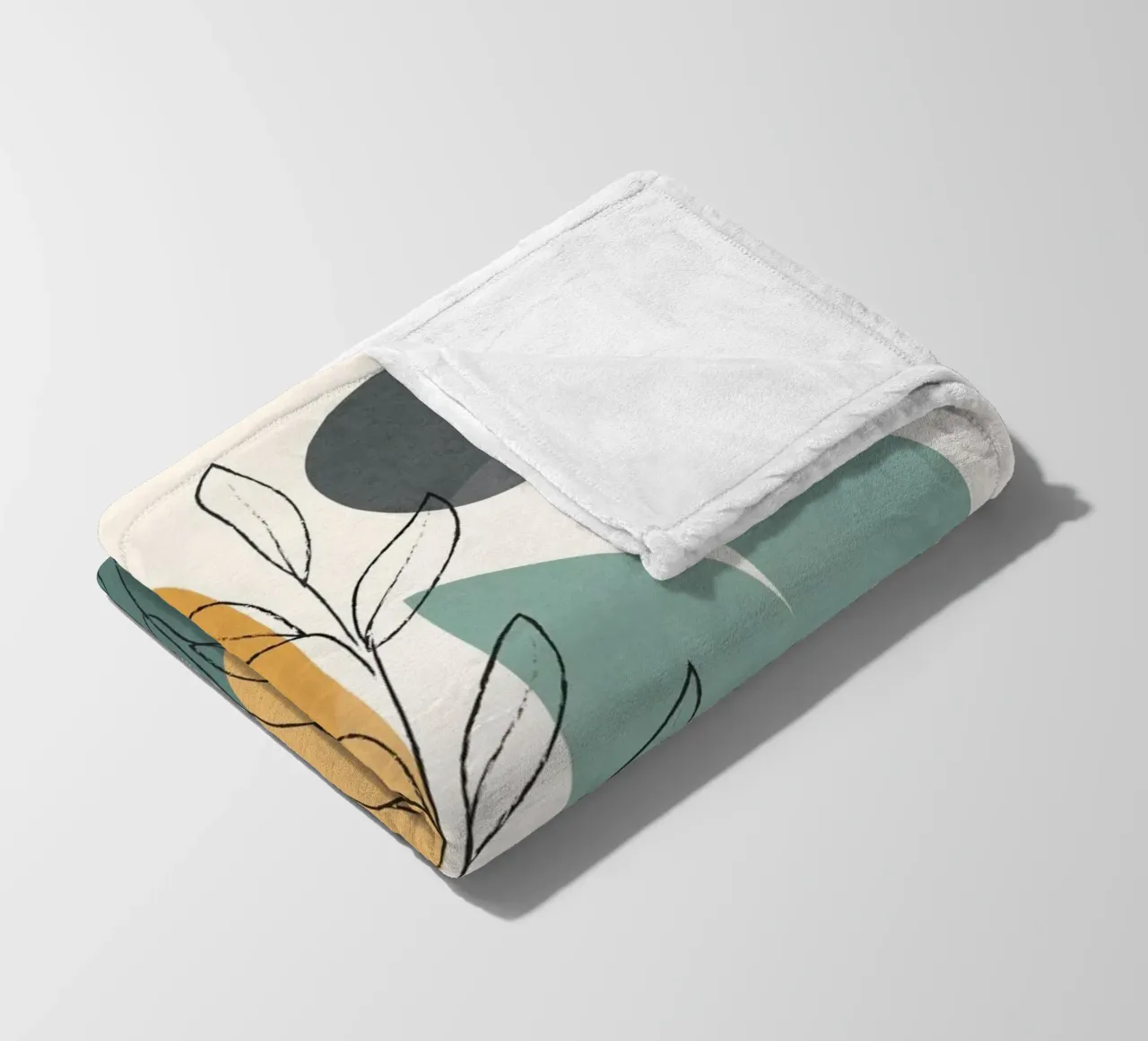 Abstract Branch 02 fleece blanket by Nadjaa