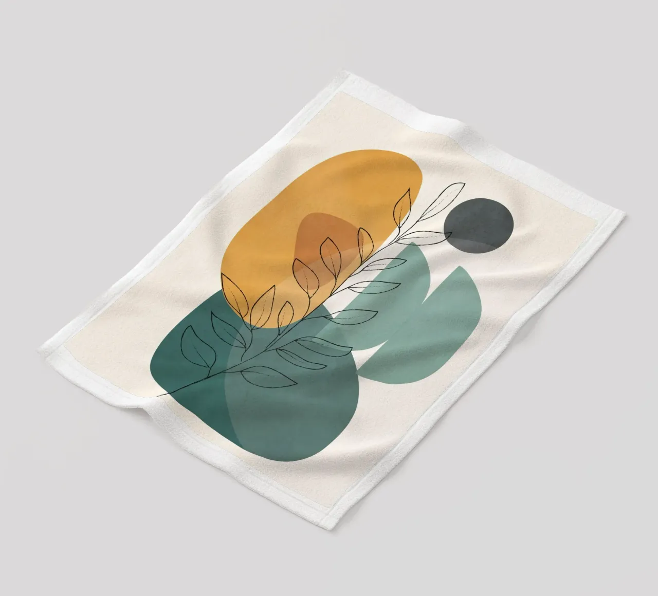Abstract Branch 02 fleece blanket by Nadjaa