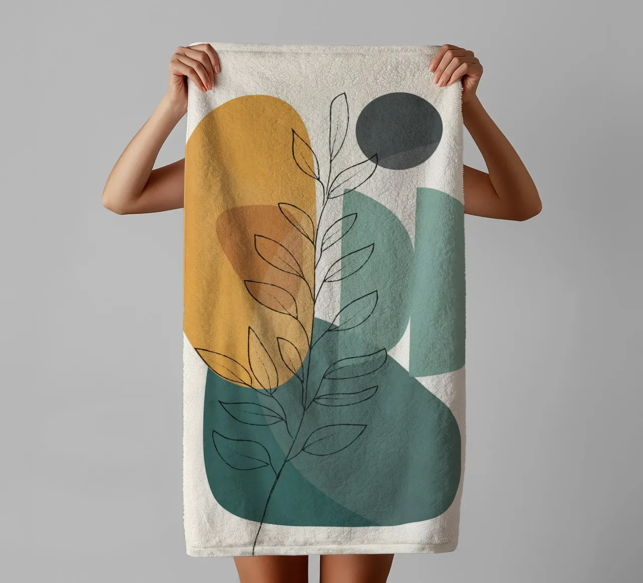 Abstract Branch 02 towel by Nadjaa