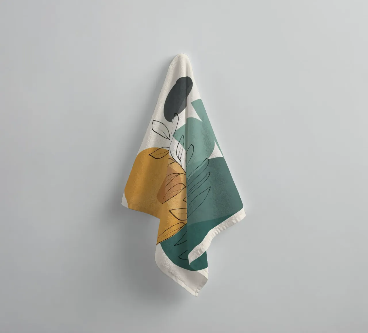 Abstract Branch 02 towel by Nadjaa