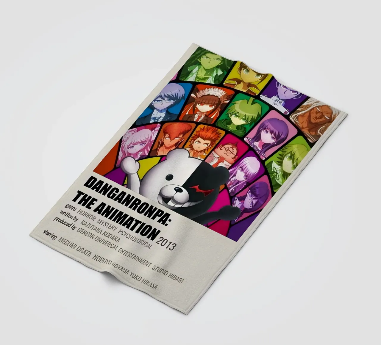 DANGANRONPA THE ANIMATION 2013 coperta in pile da Totoya