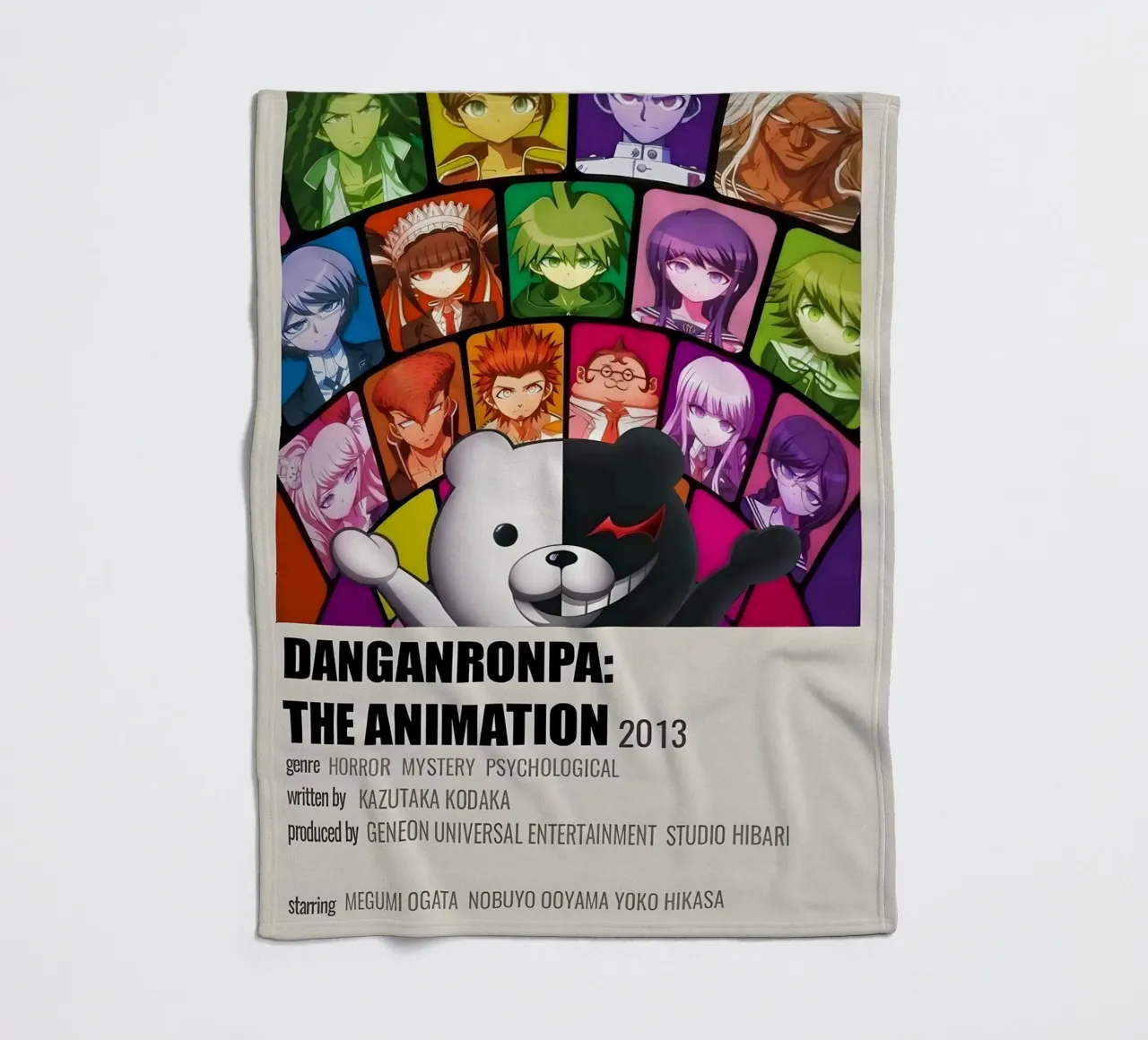 DANGANRONPA THE ANIMATION 2013 coperta in pile da Totoya