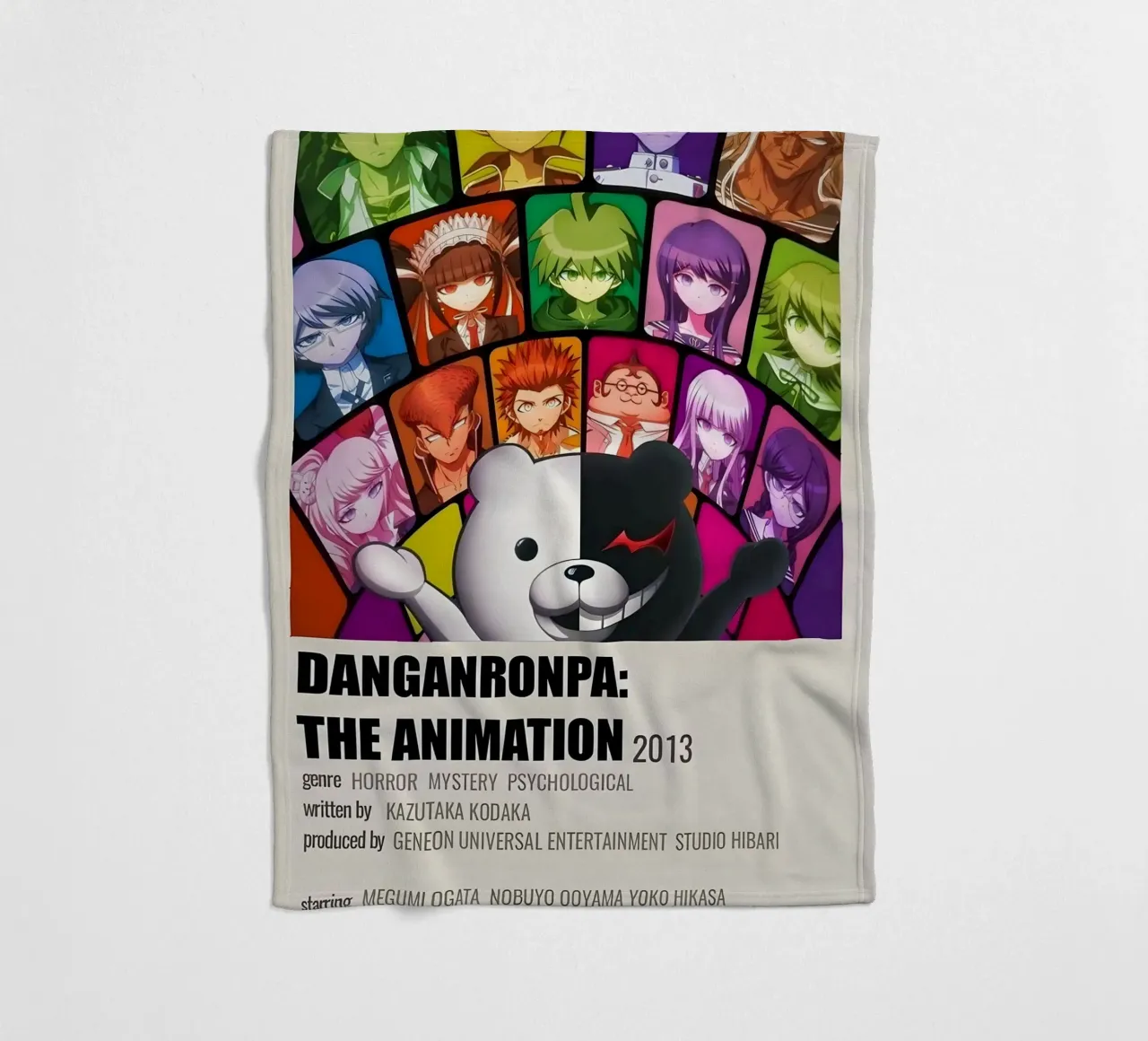 DANGANRONPA THE ANIMATION 2013 coperta in pile da Totoya