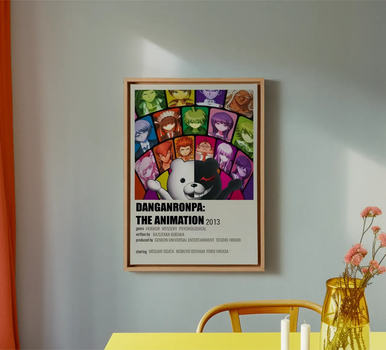 DANGANRONPA THE ANIMATION 2013 tela con Cornice a cassetta da Totoya