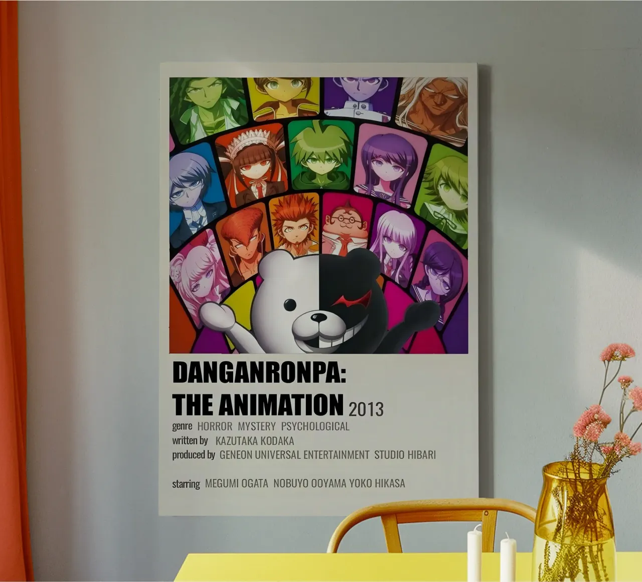 DANGANRONPA THE ANIMATION 2013 tela con Cornice a cassetta da Totoya