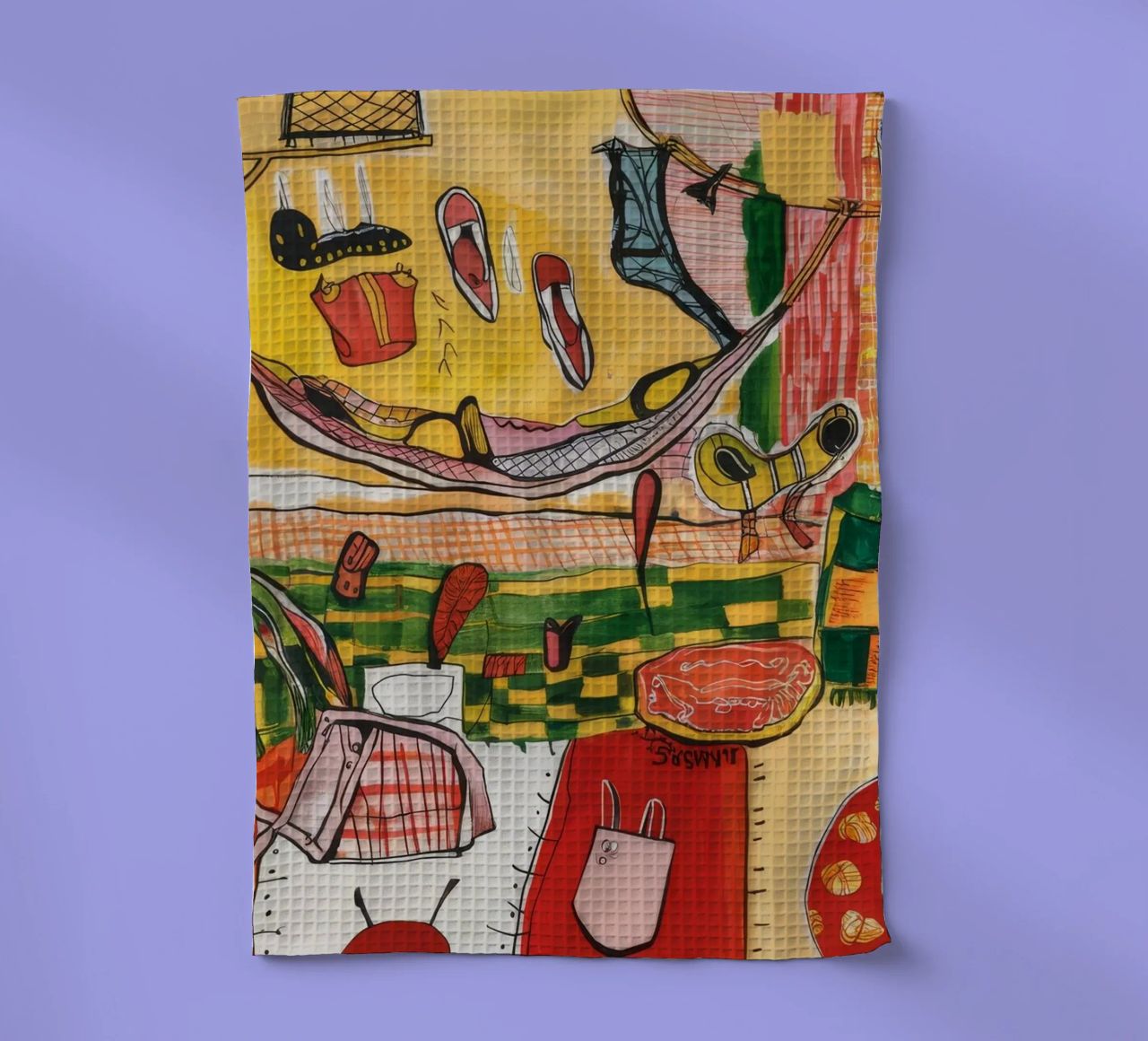 Le bonheur tropical au bord de la piscine torchon de Beach Palette