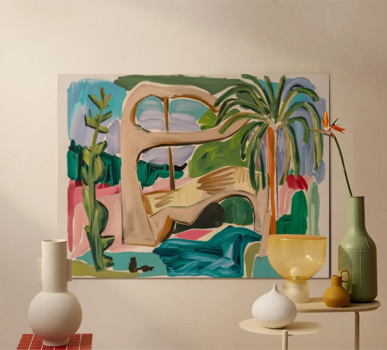 Floating Pool Serenity poster with aluminum frame by Beach Palette