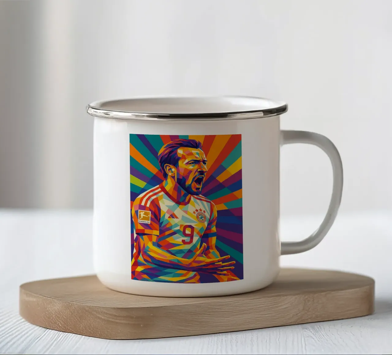 Harry Kane tazza in smalto da HopeStudio