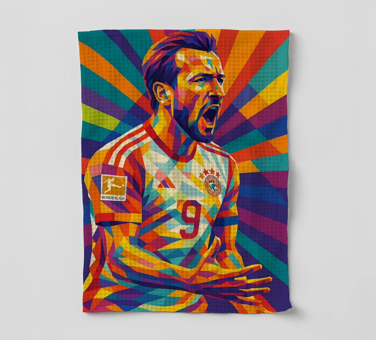 Harry Kane tea towel by HopeStudio