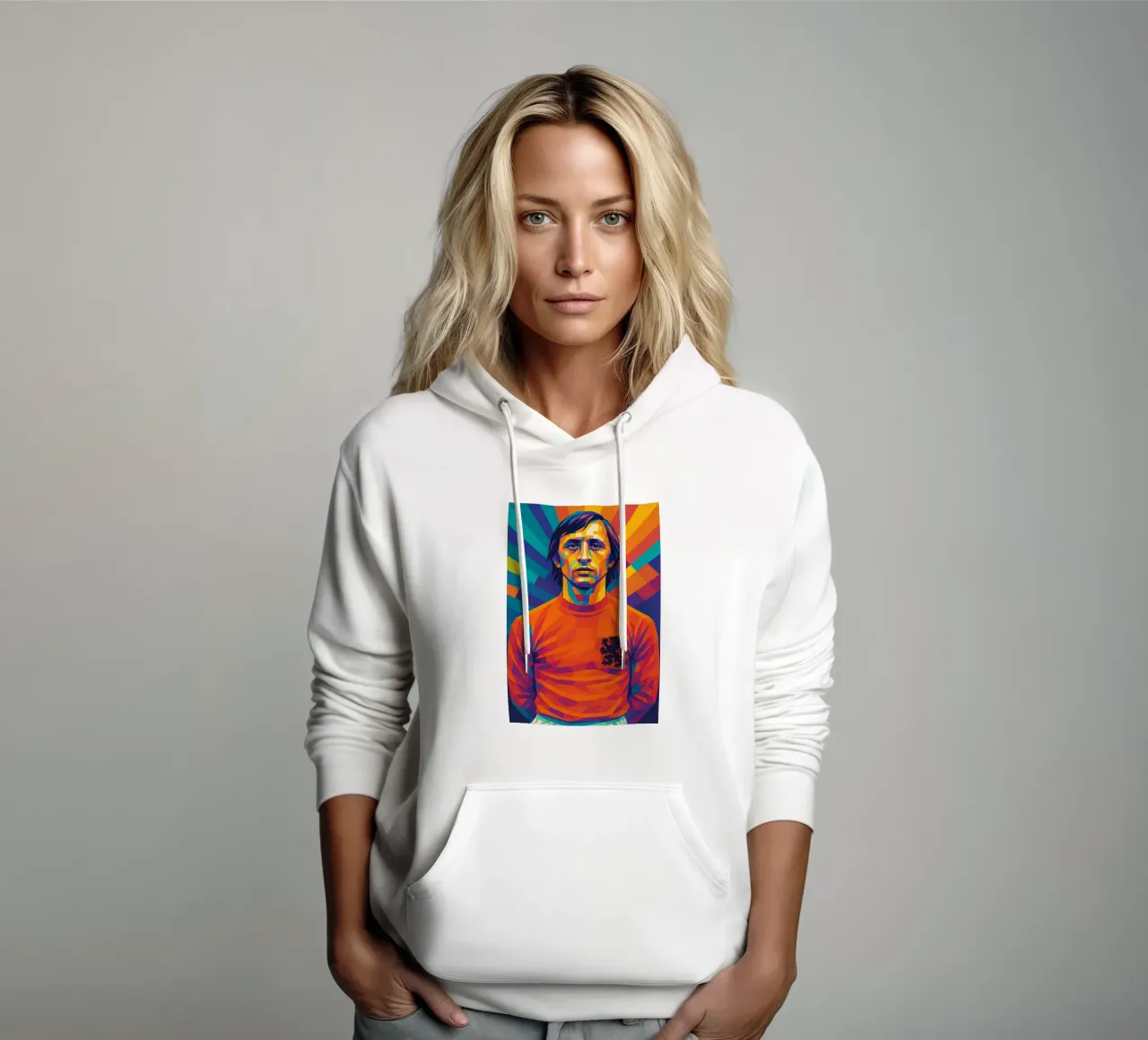 Johan Cruyff felpa con cappuccio da HopeStudio