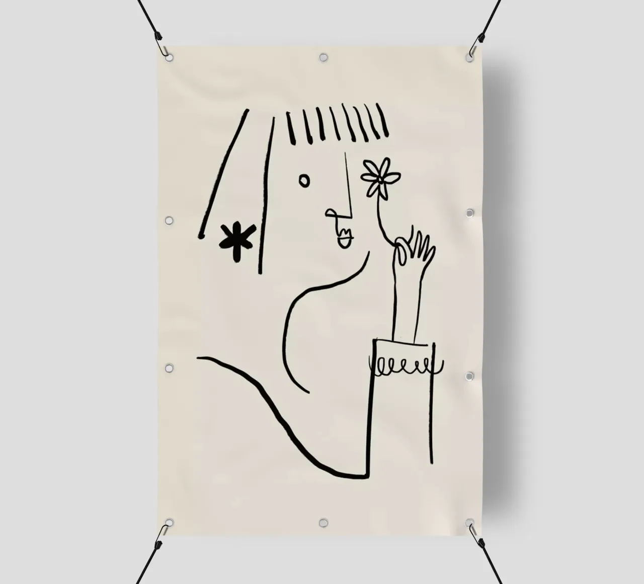 Daisy telo in pvc da Graphite