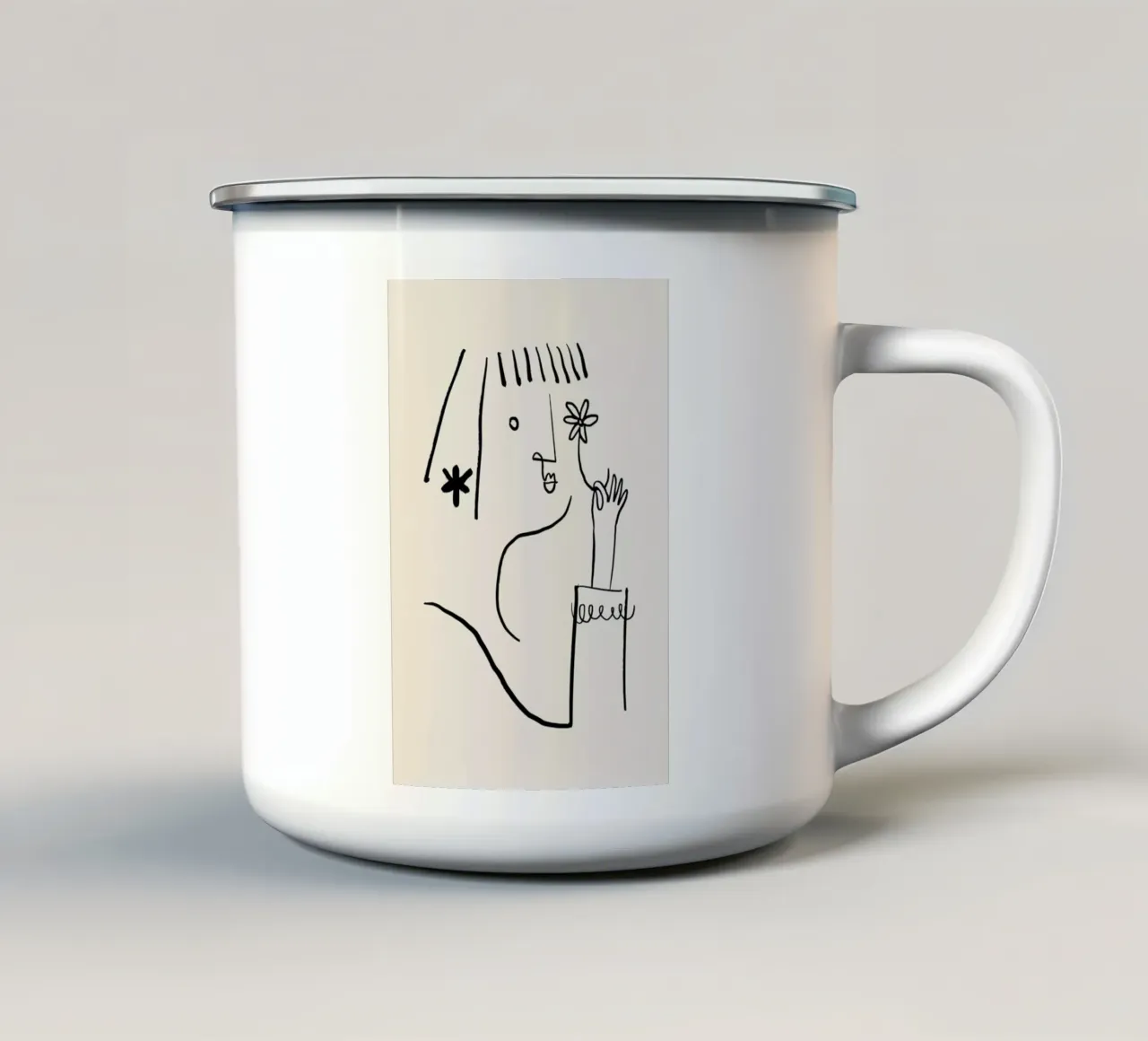 Daisy tazza in smalto da Graphite