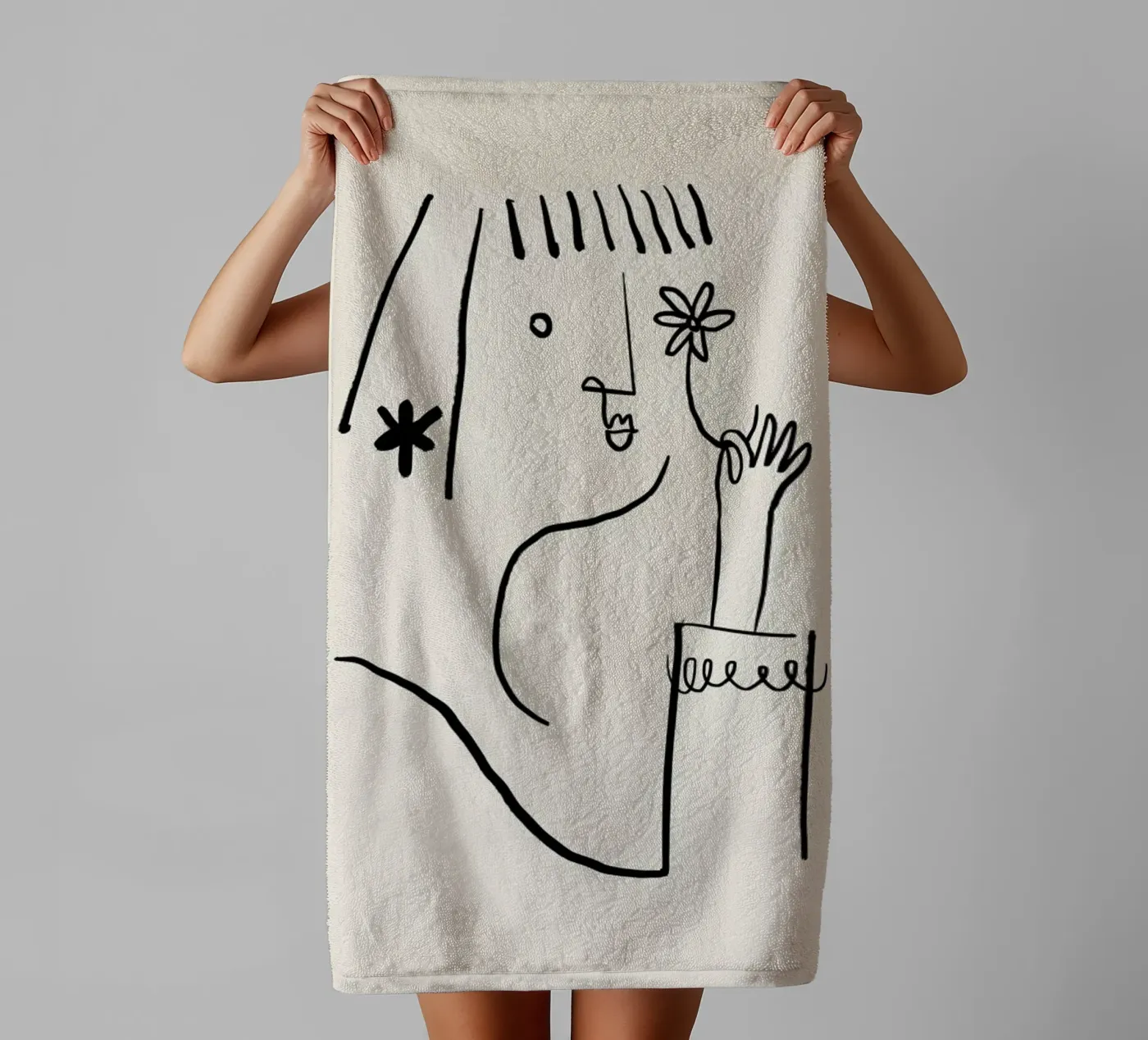 Daisy badhanddoek van Graphite