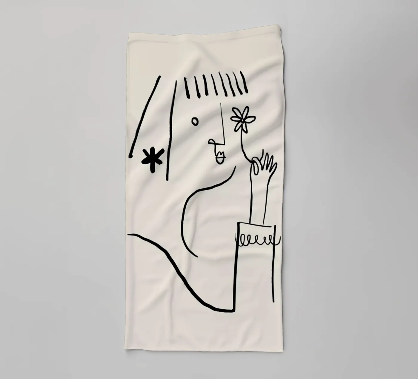 Daisy badhanddoek van Graphite