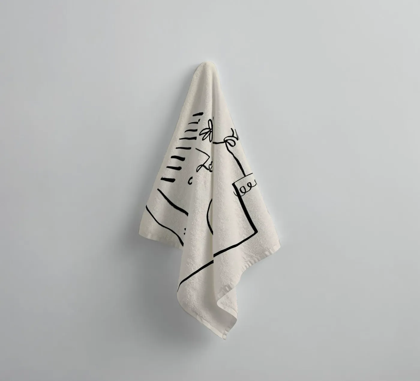 Daisy badhanddoek van Graphite