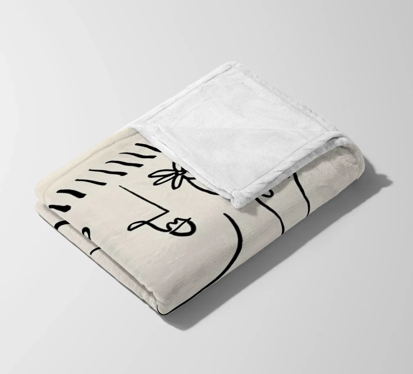 Daisy Fleecedecke von Graphite