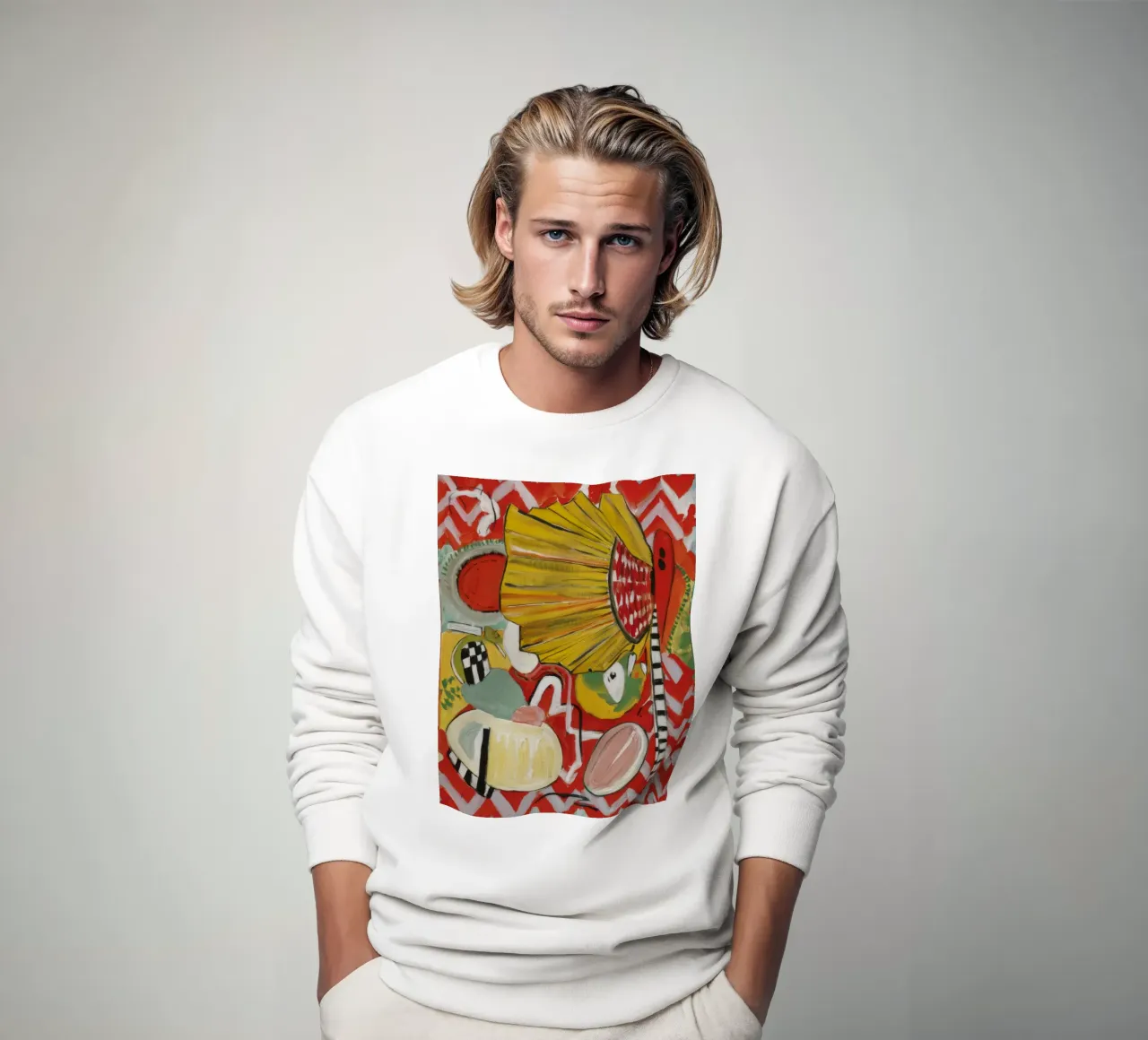 Dynamisch tropisch geluk sweatshirt van Beach Palette