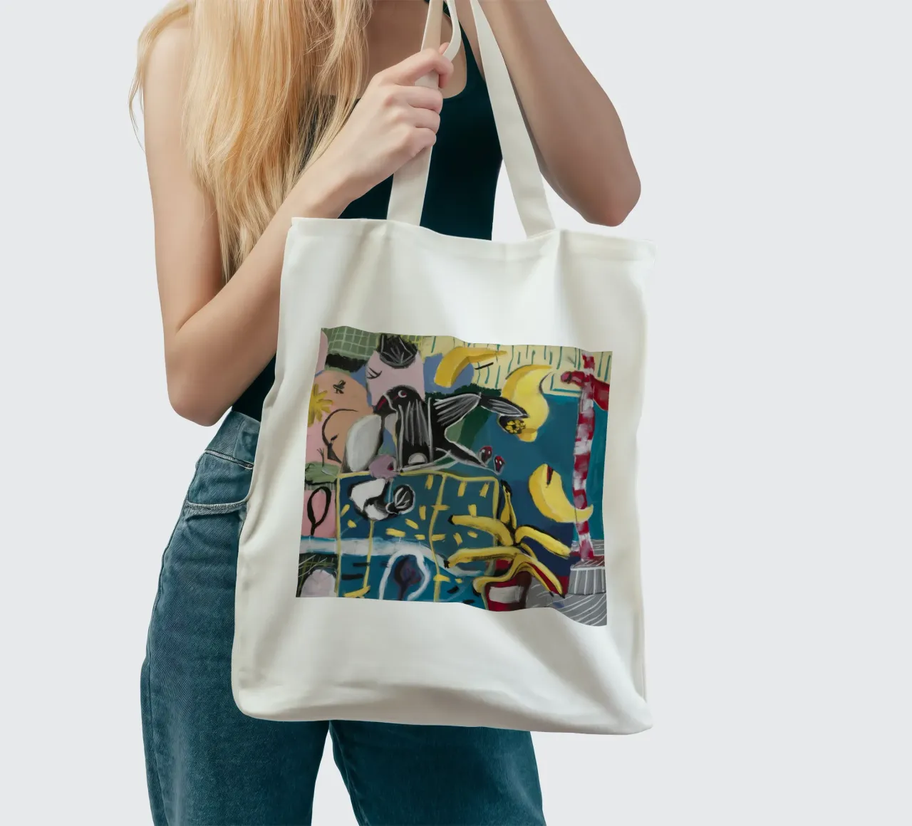 Geometric Garden Dream tote bag by Beach Palette