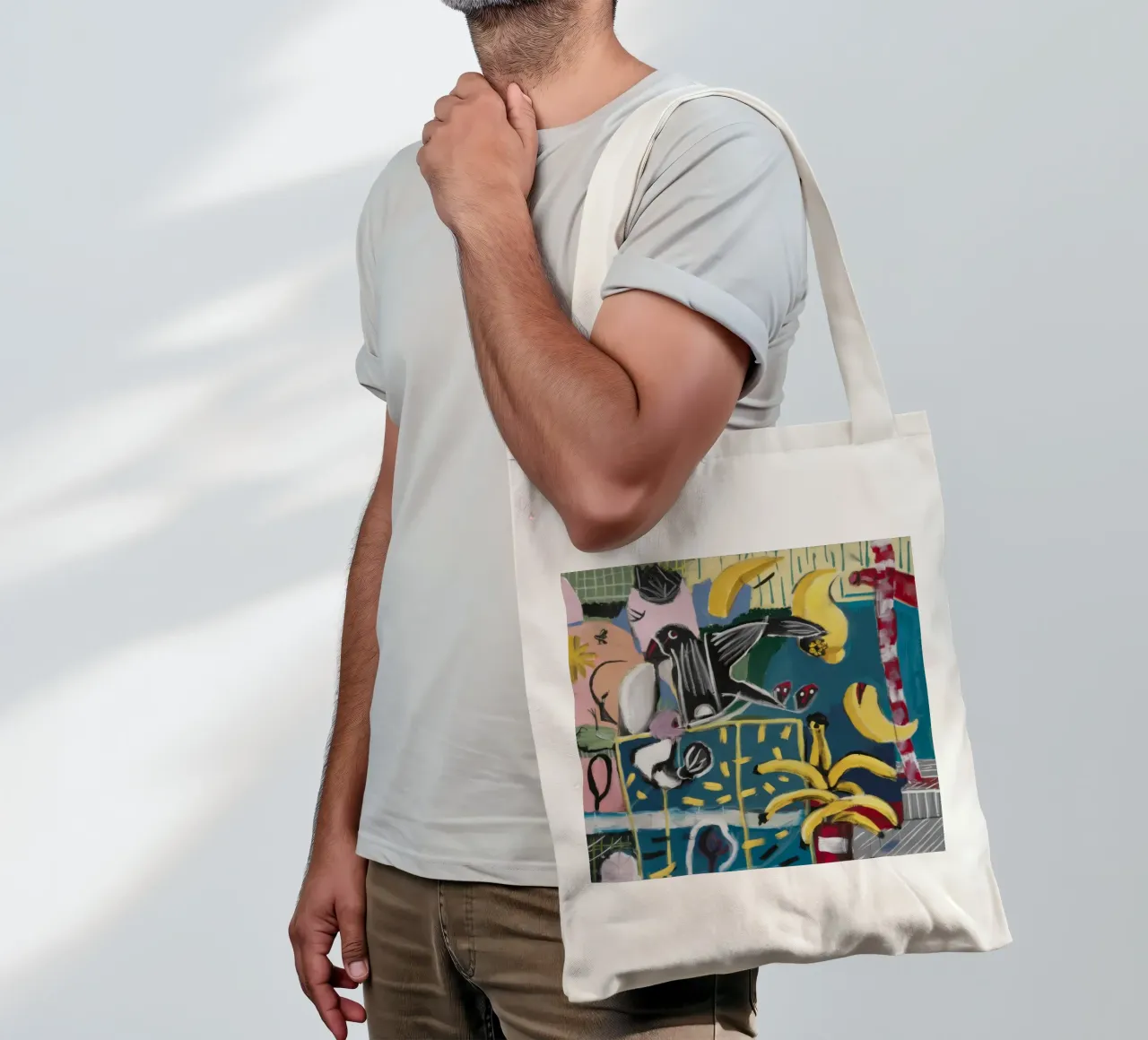 Geometric Garden Dream tote bag by Beach Palette